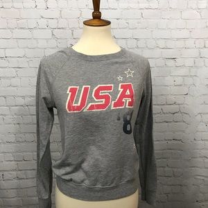 USA crop sweatshirt